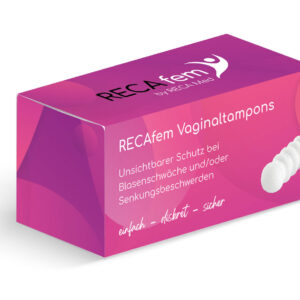 RECAfem hüvelytampon - a nem szándékolt vizeletvesztés megakadályozására