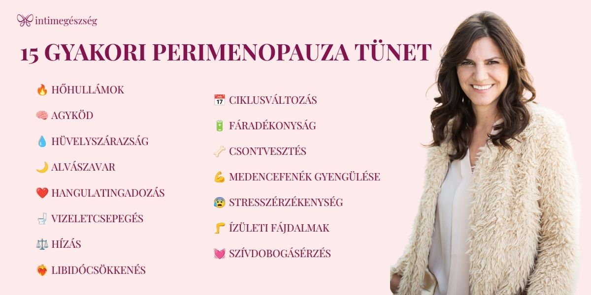 15 gyakori perimeopauza tünet